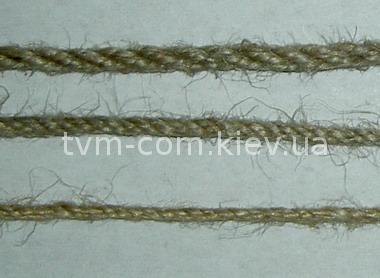Веревки джутовые ф2 - 7мм (линь джутовый)