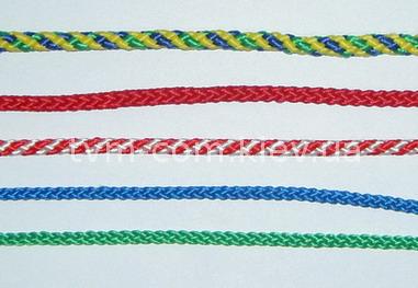 Шнуры плетеные декоративные полипропиленовые диаметром от 3,0 до 8,0 мм без сердцевины 