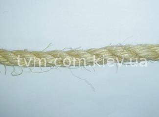 Канаты и веревки сизалевые крученые трехпрядные ф2 - 20мм